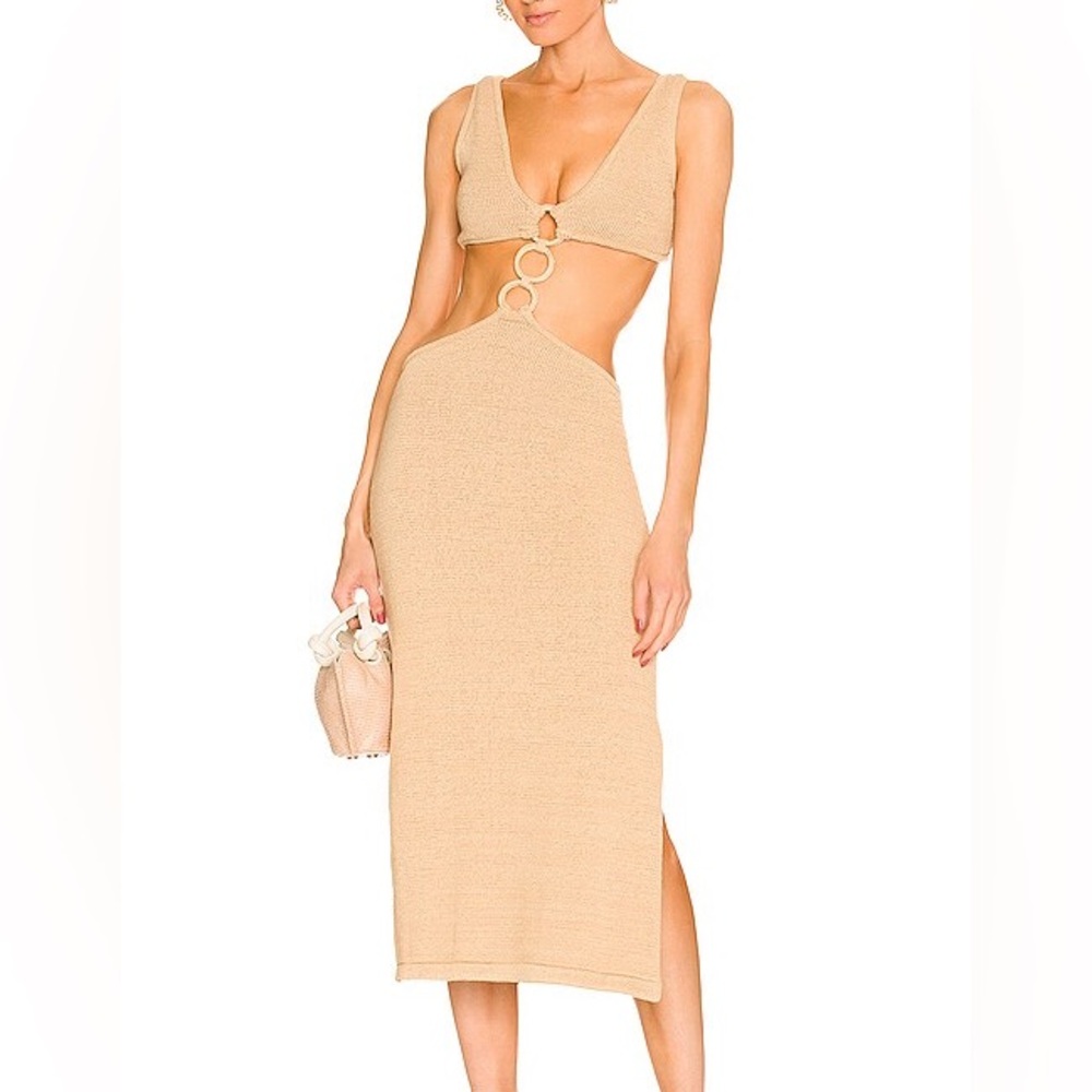Cult Gaia Mert Cut Out Knit Dress
